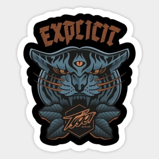 Explicit Tyger Sticker